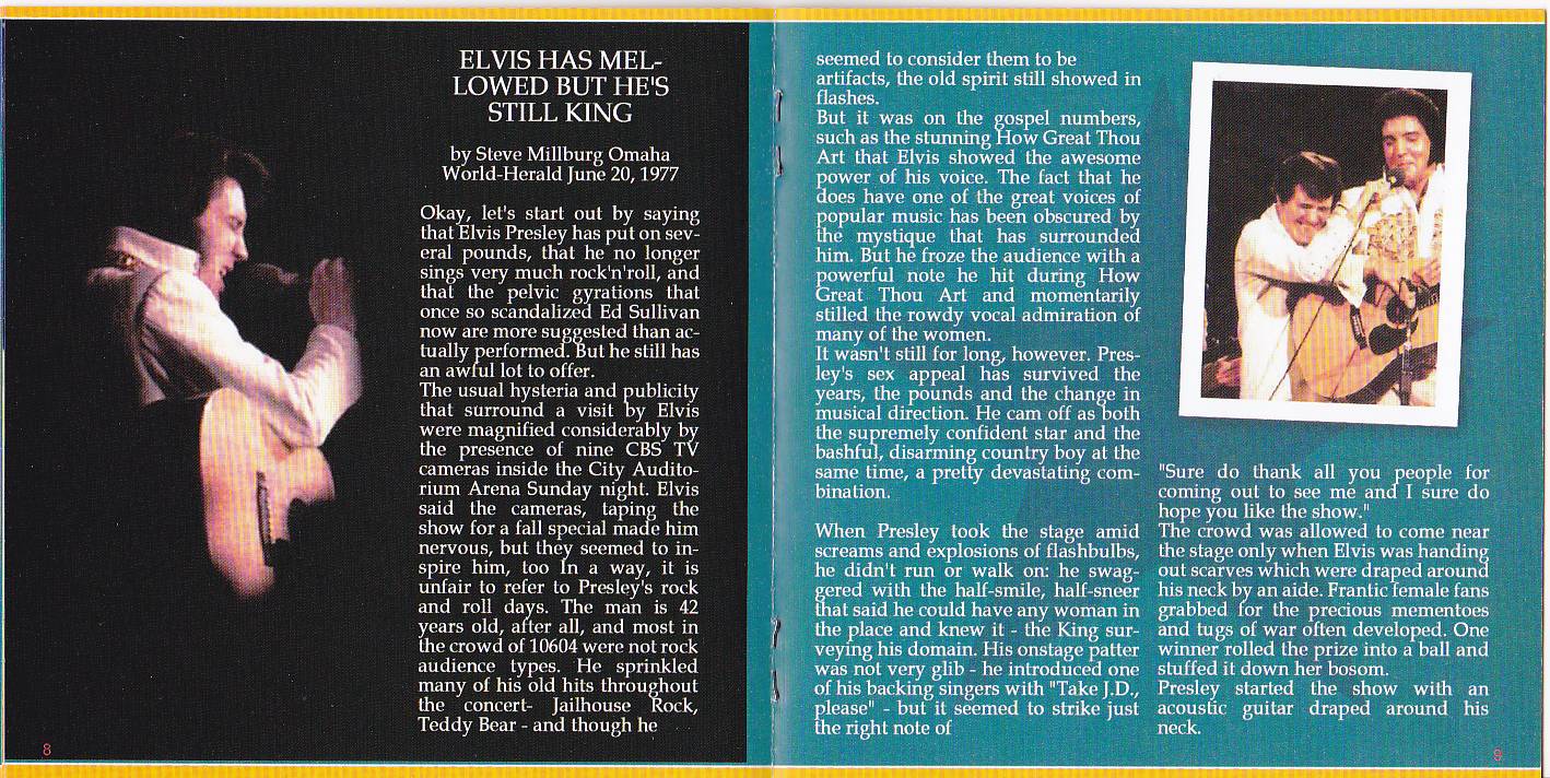 Elvis Presley The CBS Recordings : Booklet 5